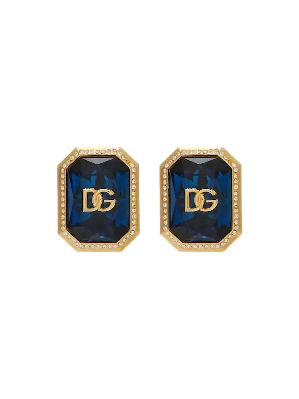 DG embellished clip-on earrings