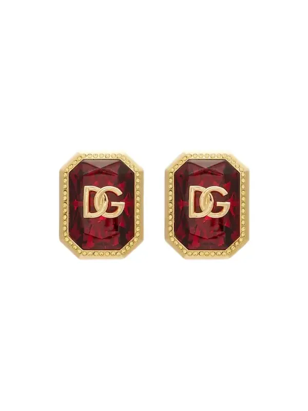 DG embellished clip-on earrings