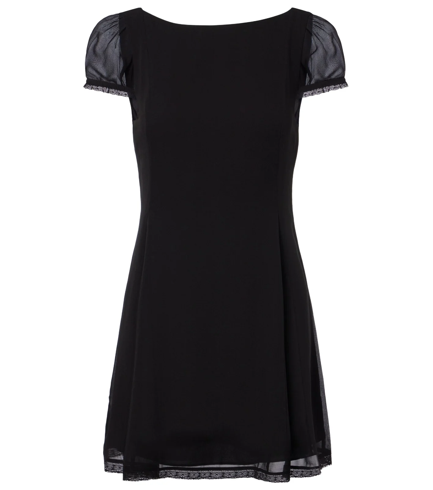Priscilla lace-trimmed silk minidress Priscilla lace-trimmed silk minidress
