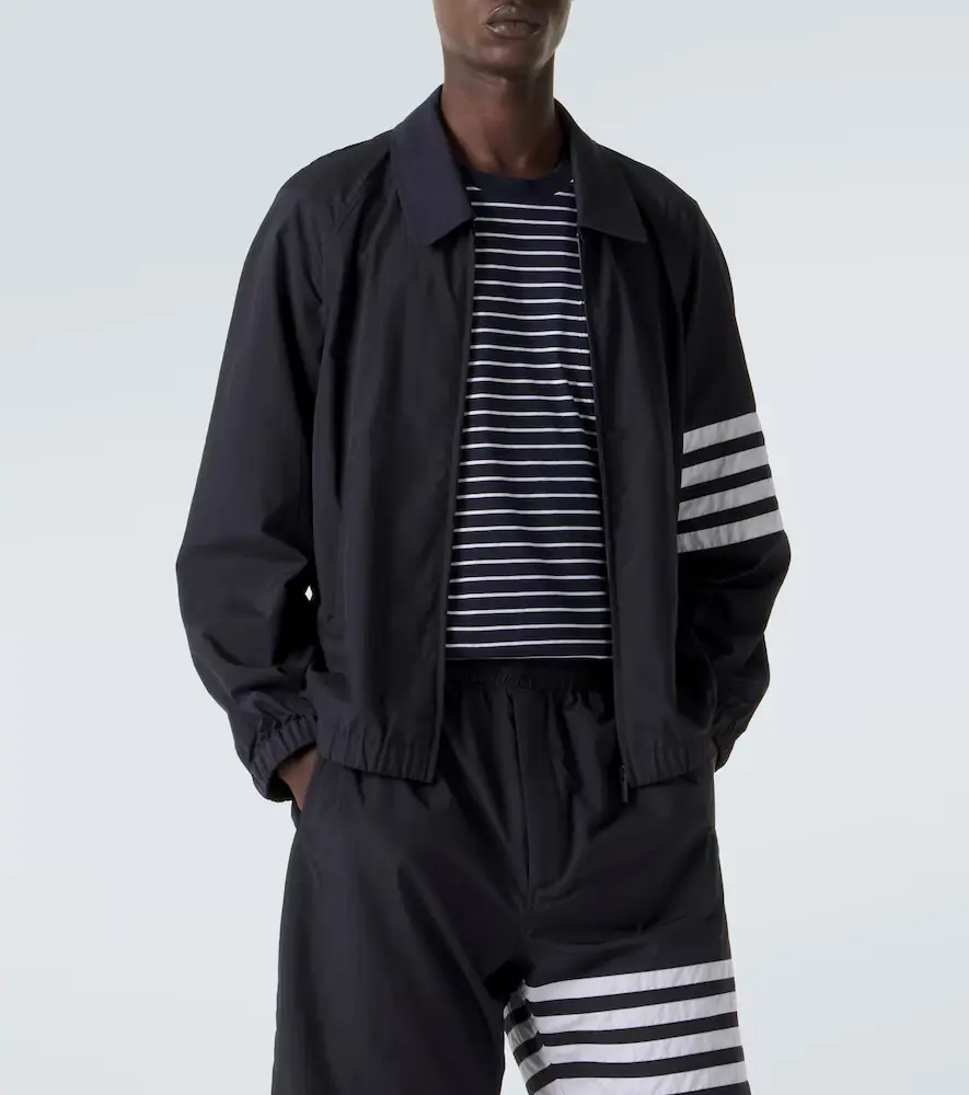 Thom Browne 4-Bar ripstop blouson jacket | Thumbnail 2 Thom Browne 4-Bar ripstop blouson jacket | Thumbnail 2