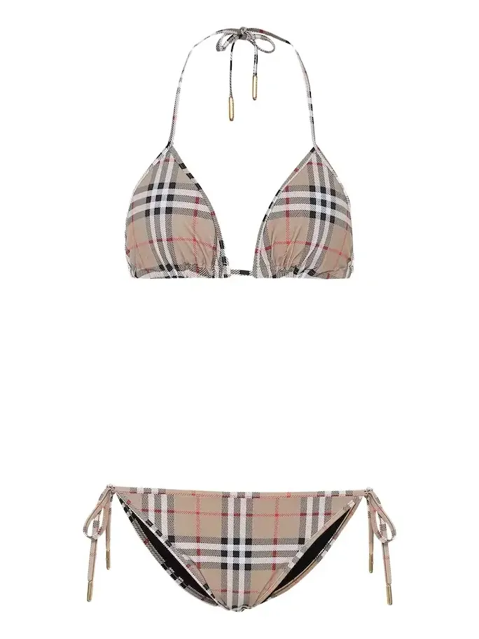 Check triangle bikini