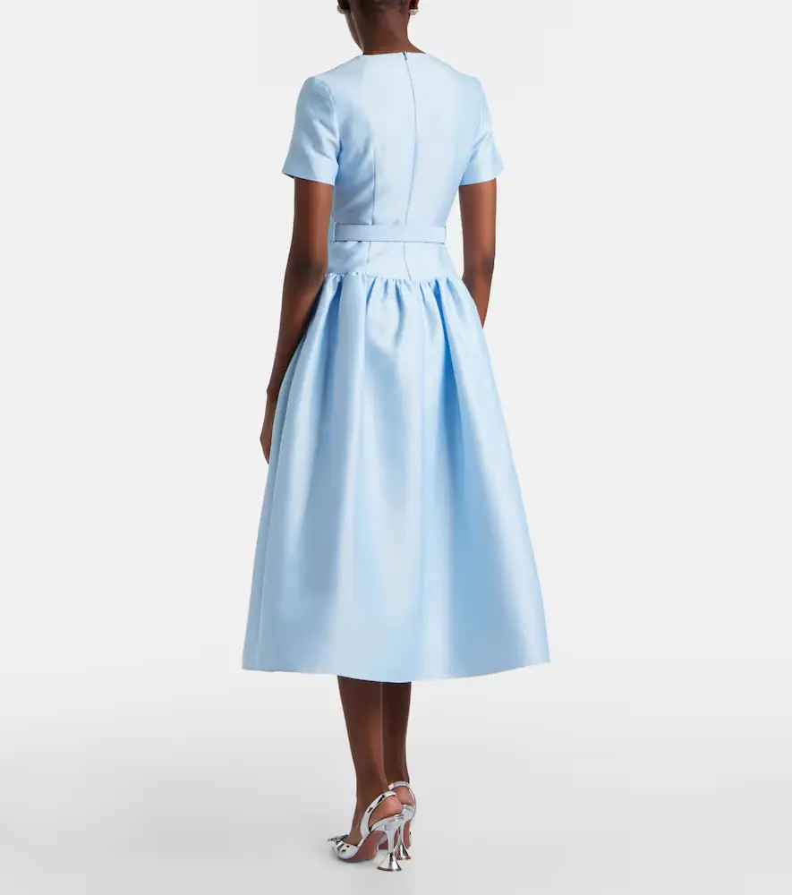 Self-Portrait Belted taffeta midi dress | Thumbnail 5 Self-Portrait Belted taffeta midi dress | Thumbnail 5