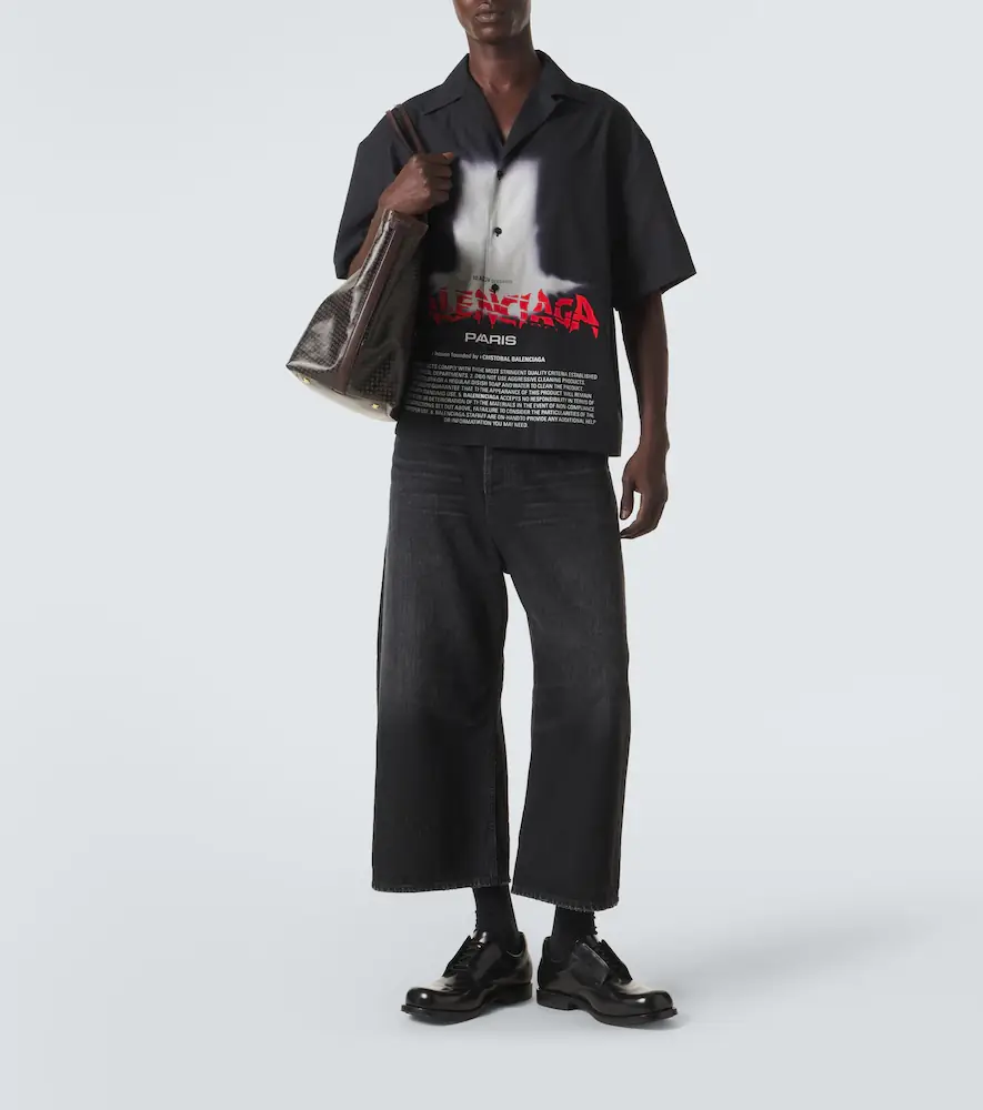 Balenciaga Printed cotton bowling shirt | Thumbnail 2 Balenciaga Printed cotton bowling shirt | Thumbnail 2