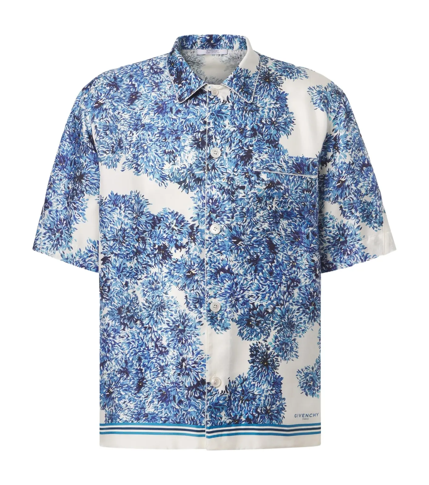 Givenchy Couture Seam silk twill bowling shirt
