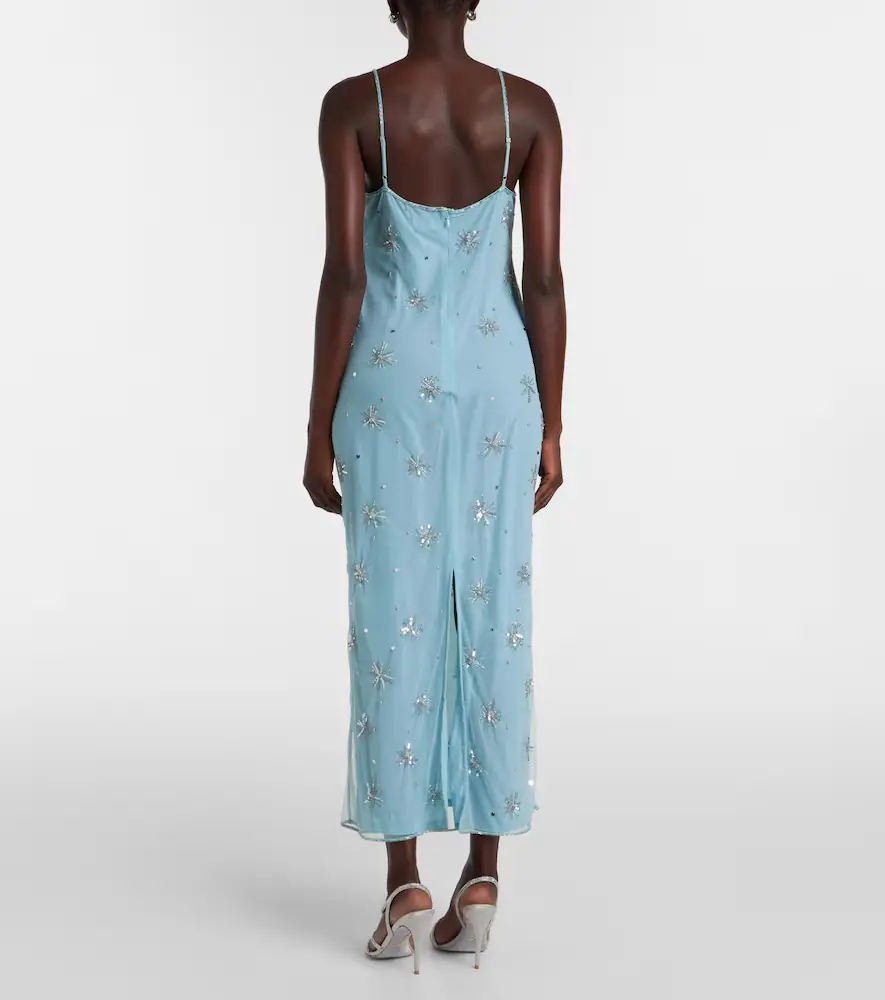 Staud Elsa embellished midi dress | Thumbnail 3 Staud Elsa embellished midi dress | Thumbnail 3