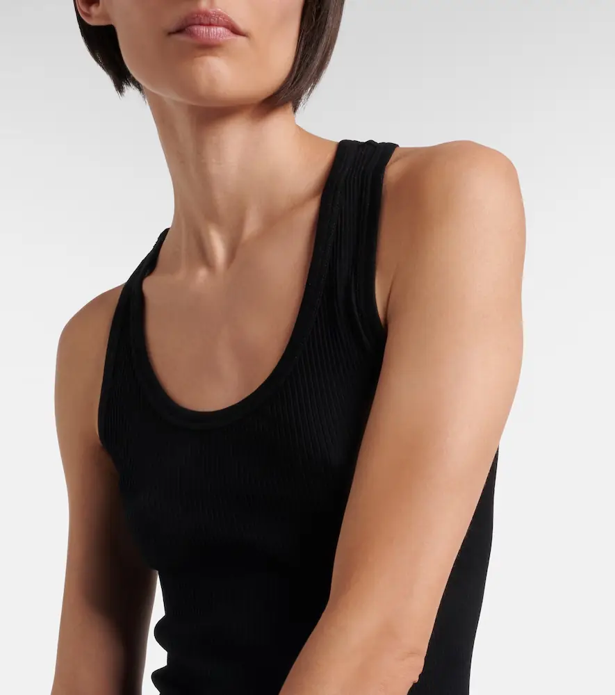 The Row Cendrea ribbed-knit cotton tank top | Thumbnail 3