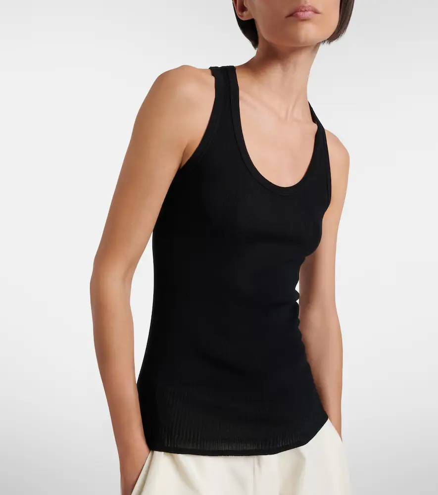 The Row Cendrea ribbed-knit cotton tank top | Thumbnail 4