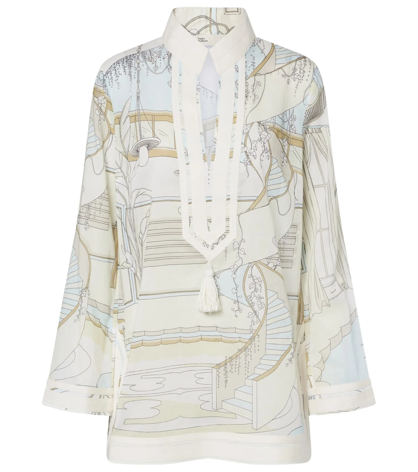 Printed cotton voile tunic Printed cotton voile tunic