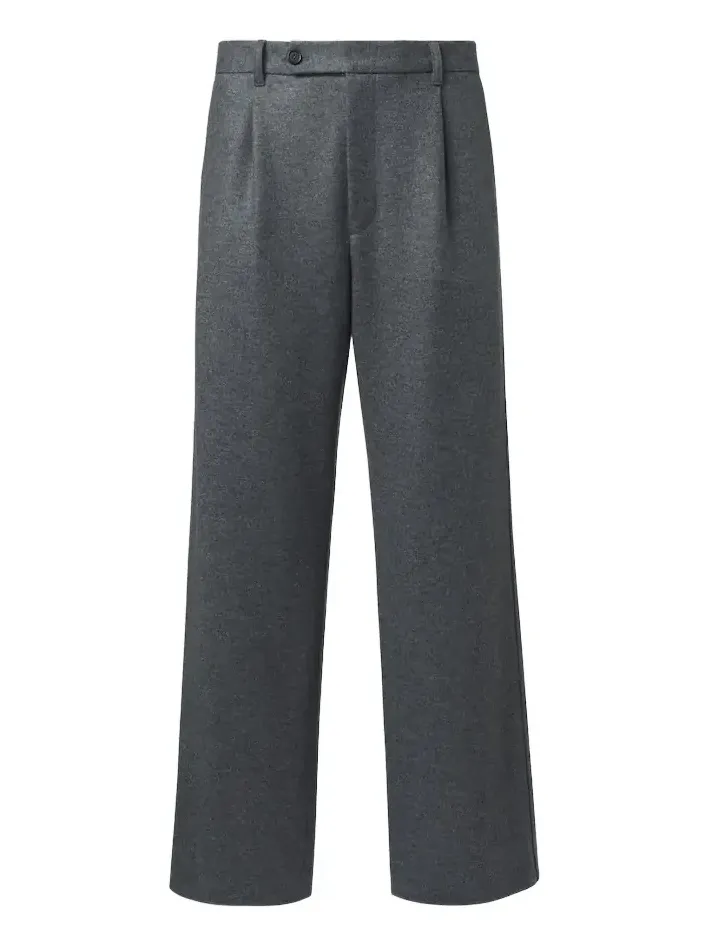 Wool wide-leg pants