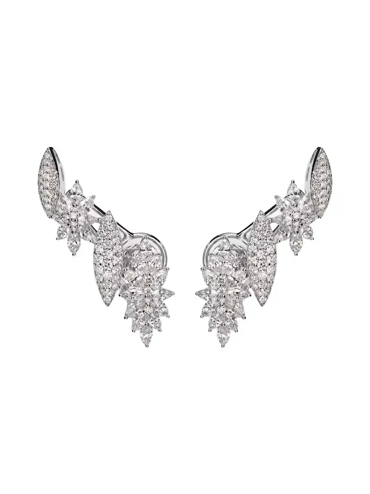Y-Couture 18kt white gold earrings with diamonds Y-Couture 18kt white gold earrings with diamonds