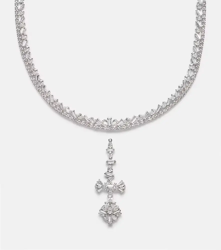 YEPREM Y-Couture 18kt white gold pendant necklace with diamonds | Thumbnail 3 YEPREM Y-Couture 18kt white gold pendant necklace with diamonds | Thumbnail 3