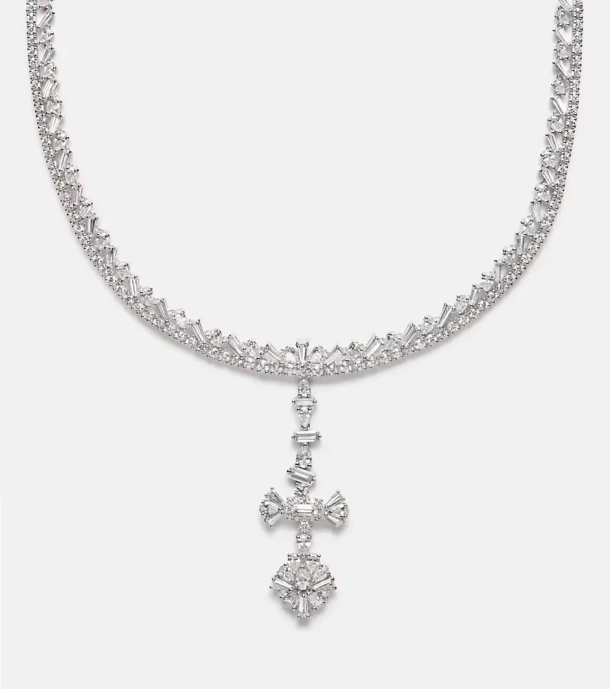 YEPREM Y-Couture 18kt white gold pendant necklace with diamonds | Thumbnail 4 YEPREM Y-Couture 18kt white gold pendant necklace with diamonds | Thumbnail 4