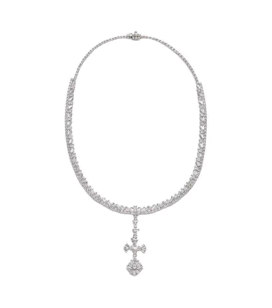 YEPREM Y-Couture 18kt white gold pendant necklace with diamonds | Image 1 YEPREM Y-Couture 18kt white gold pendant necklace with diamonds | Image 1