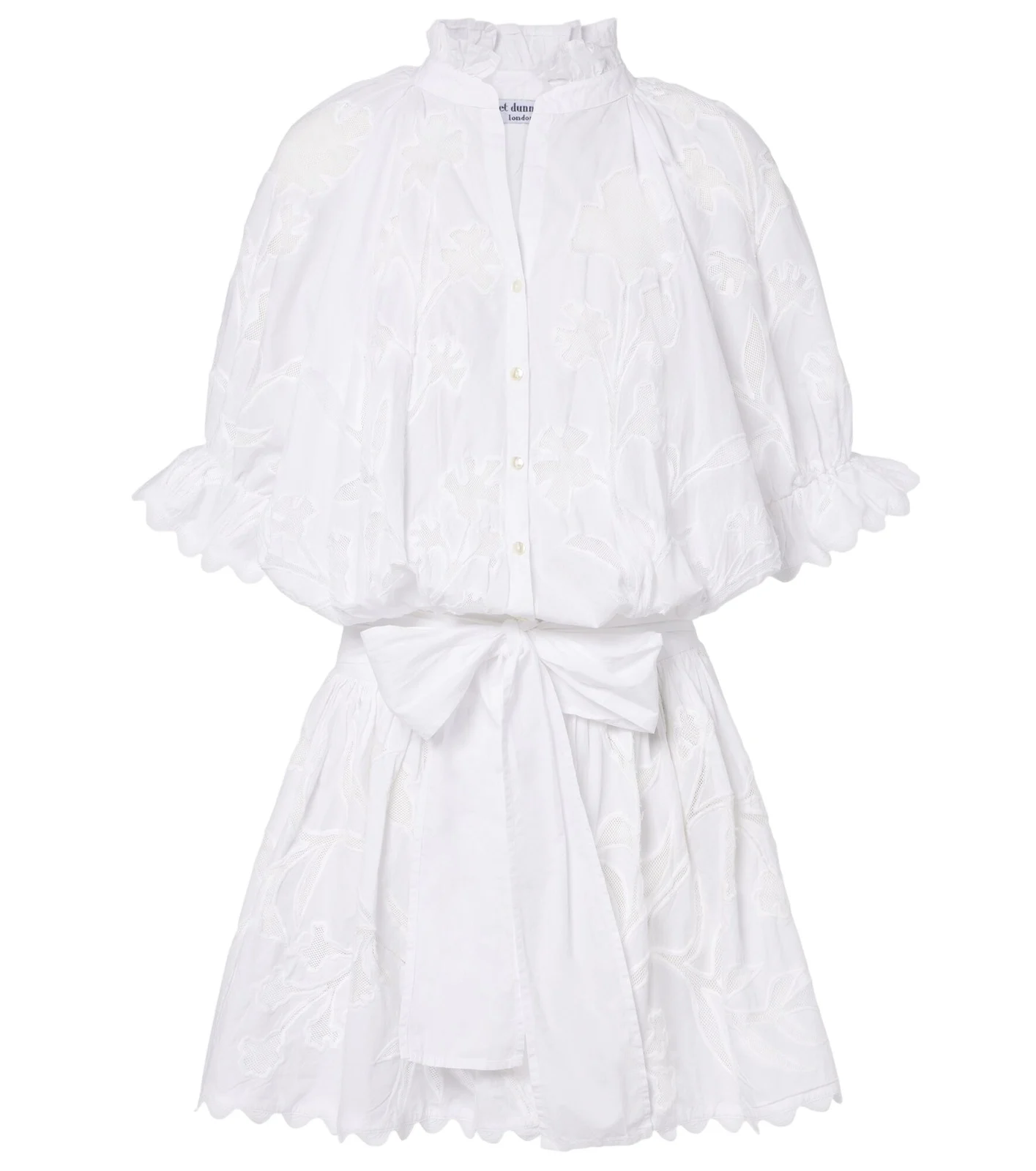 Embroidered cotton minidress Embroidered cotton minidress