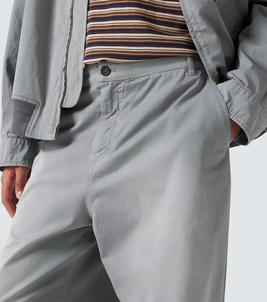 Miu Miu Cotton twill wide-leg pants | Thumbnail 5 Miu Miu Cotton twill wide-leg pants | Thumbnail 5