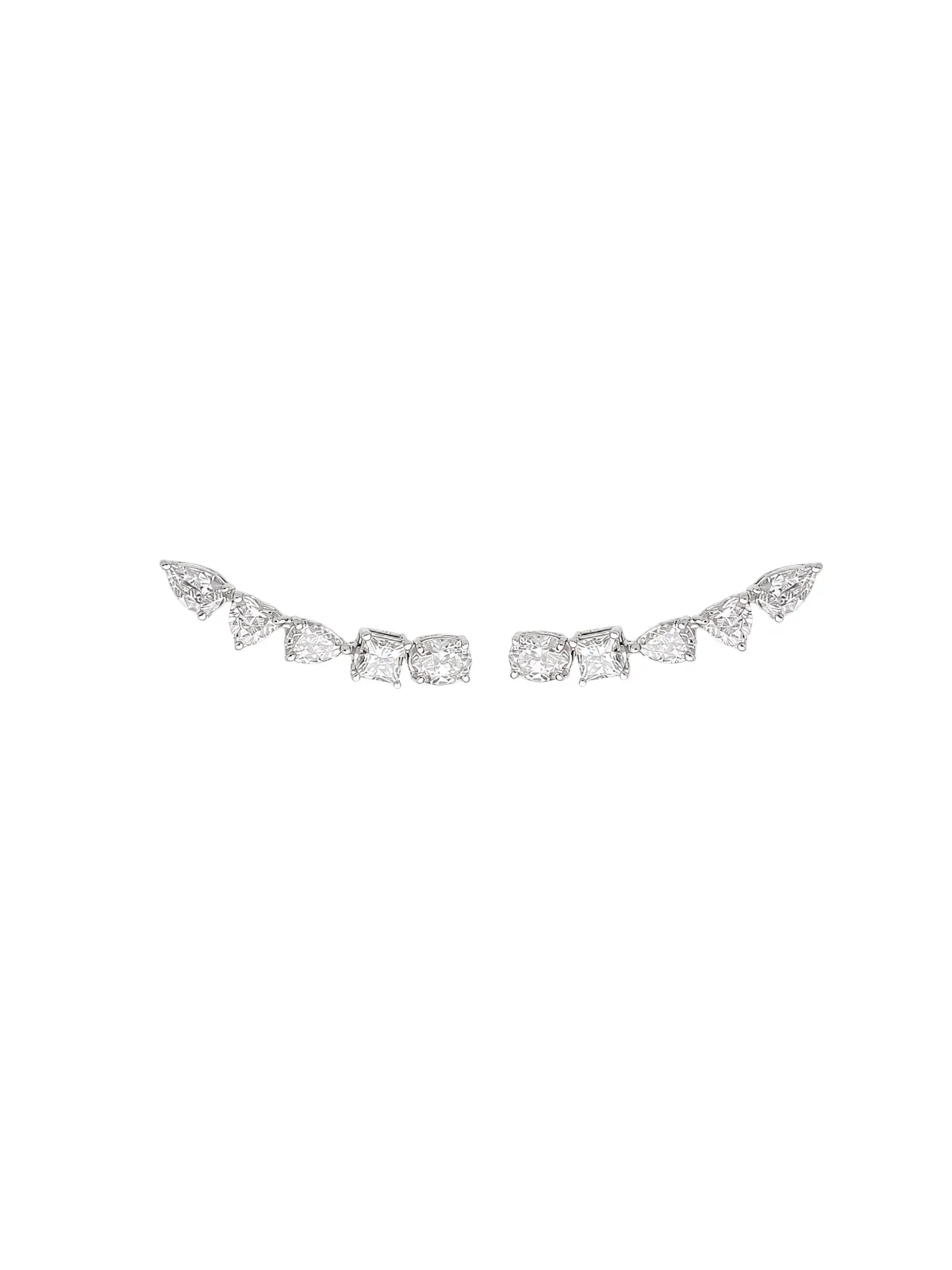 1.59ct Diamond 18K Gold Climber Earrings 1.59ct Diamond 18K Gold Climber Earrings