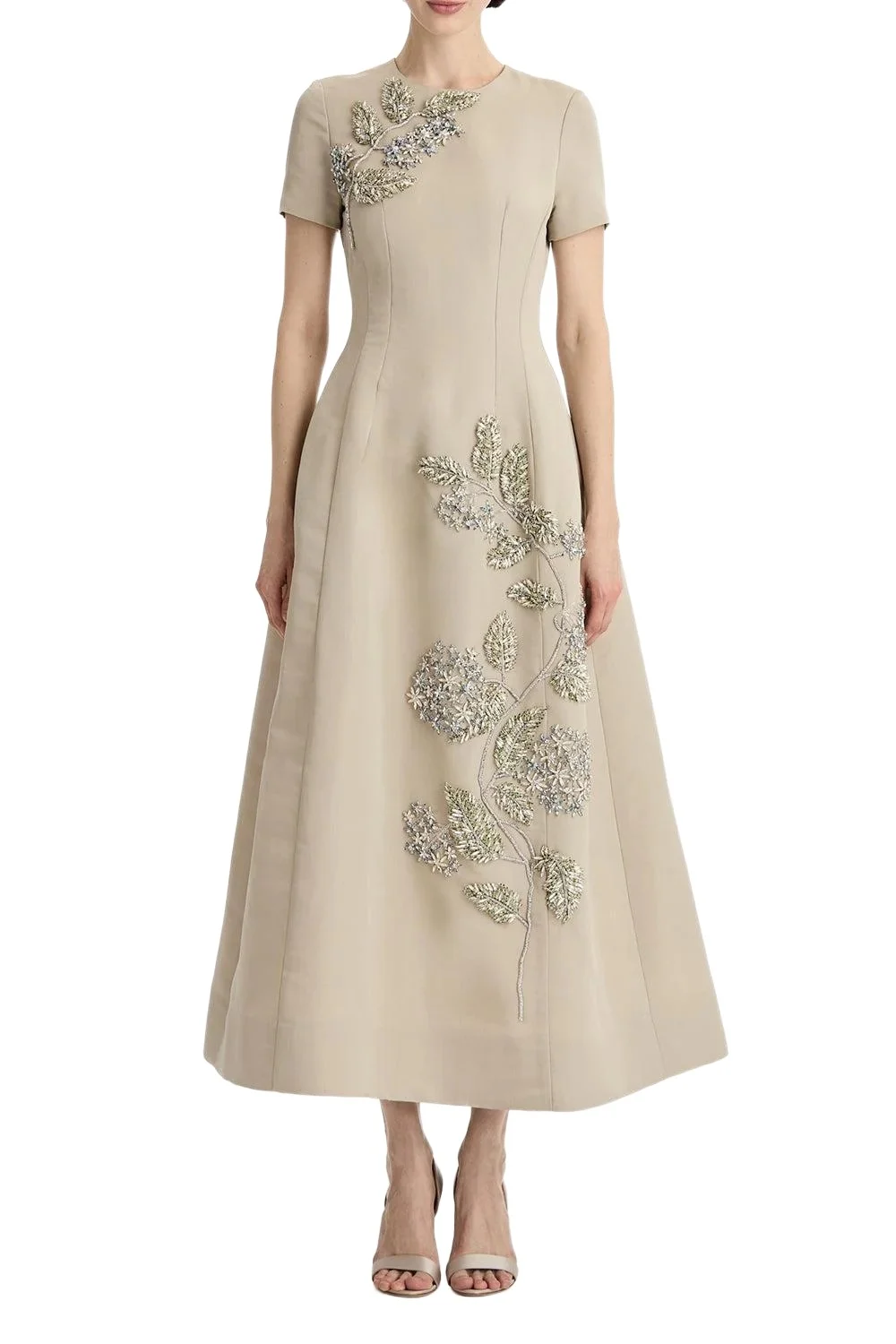 Crystal Flower Embroidered Dress Crystal Flower Embroidered Dress