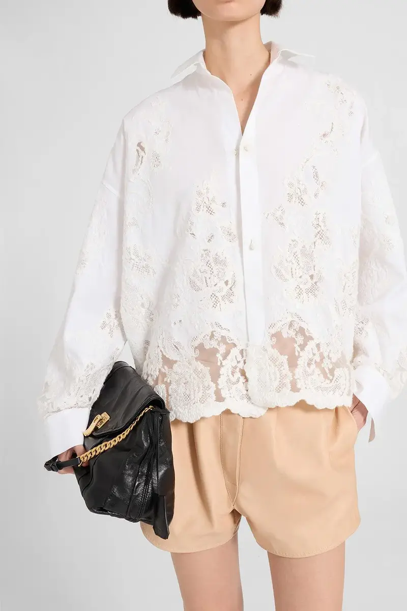 ERMANNO SCERVINO Long Sleeve Embroidered Shirt | Thumbnail 2