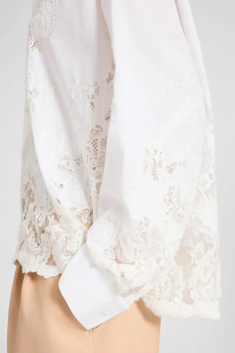 ERMANNO SCERVINO Long Sleeve Embroidered Shirt | Thumbnail 3