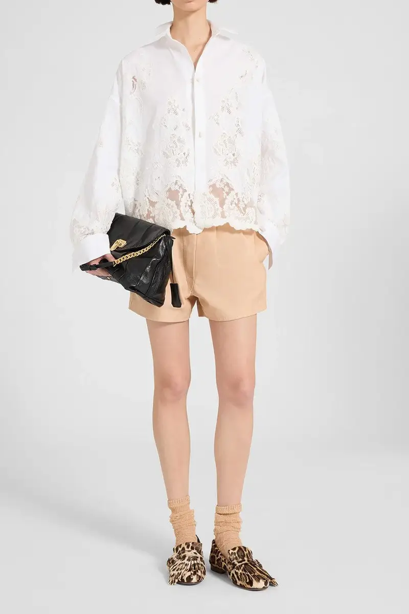 ERMANNO SCERVINO Long Sleeve Embroidered Shirt | Thumbnail 4