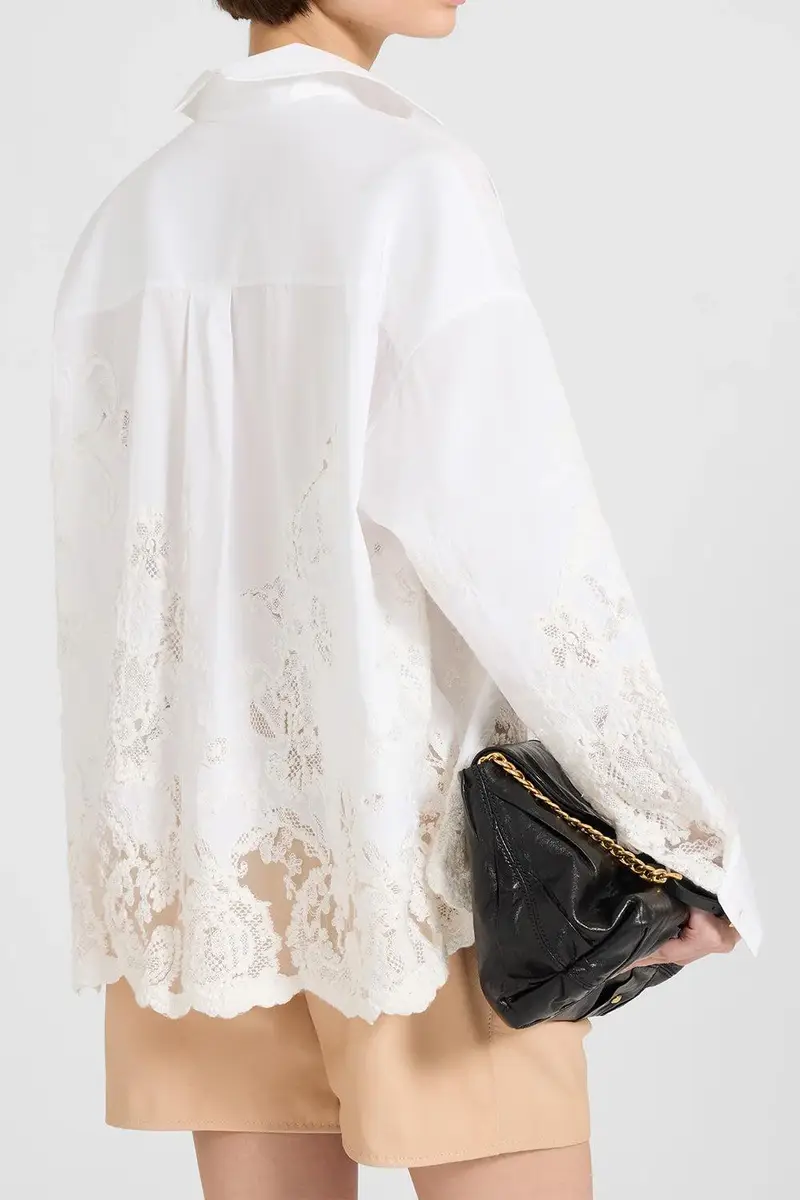 ERMANNO SCERVINO Long Sleeve Embroidered Shirt | Thumbnail 5