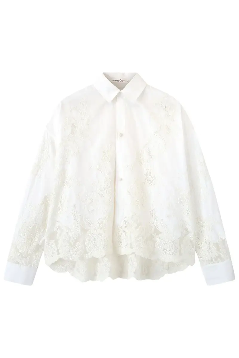 ERMANNO SCERVINO Long Sleeve Embroidered Shirt | Image 1 ERMANNO SCERVINO Long Sleeve Embroidered Shirt | Image 1