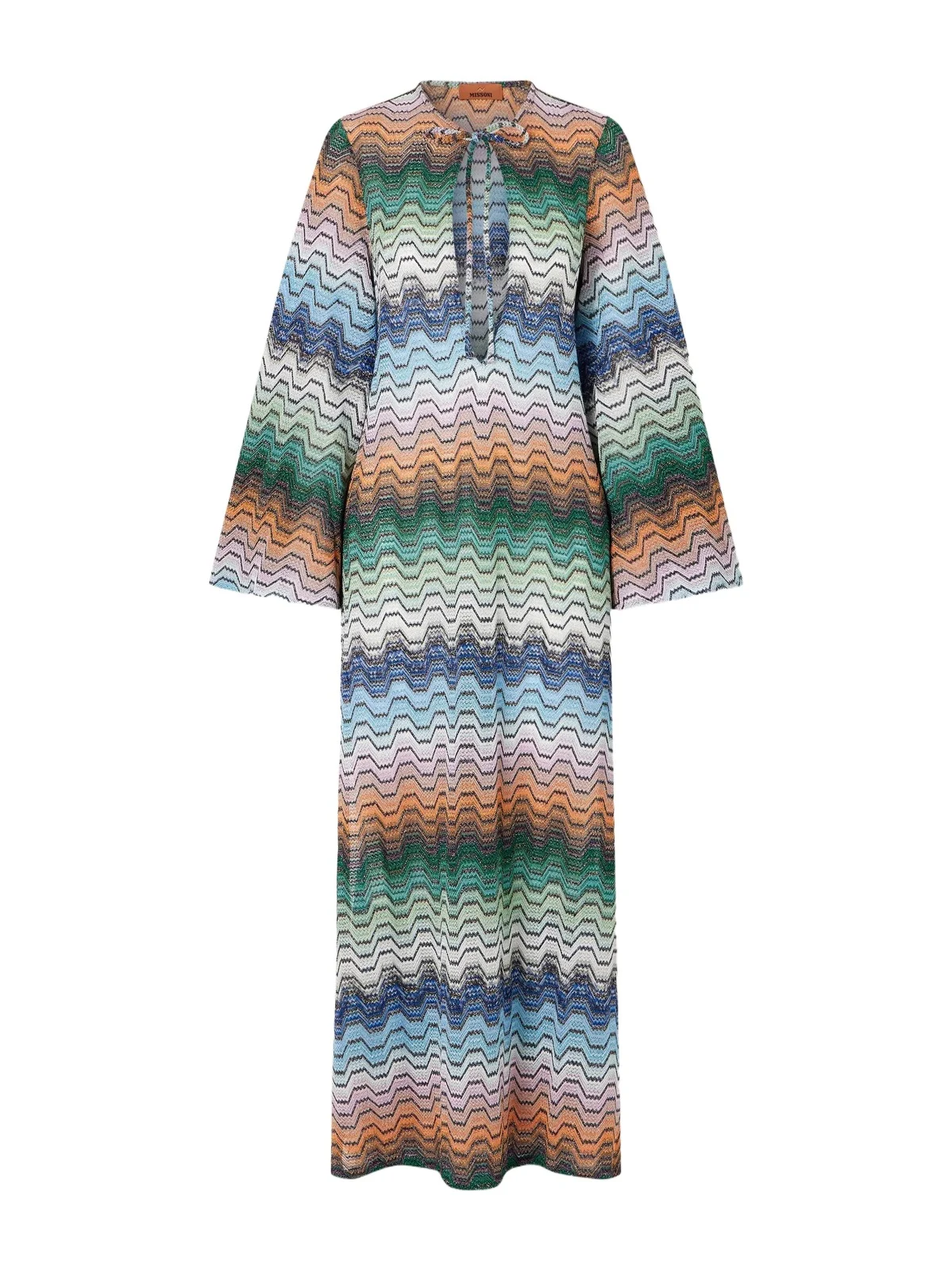 Striped Crochet-knit Coverup
