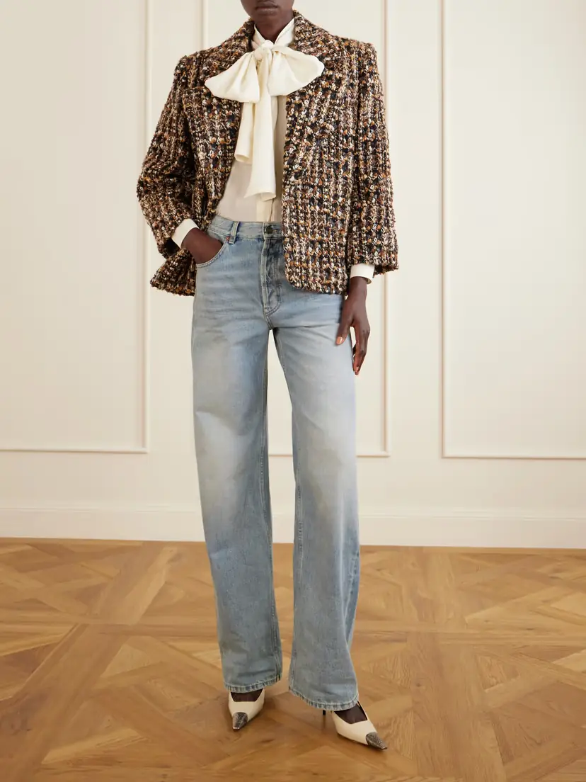 Saint Laurent Wool-blend Bouclé Blazer | Thumbnail 2 Saint Laurent Wool-blend Bouclé Blazer | Thumbnail 2