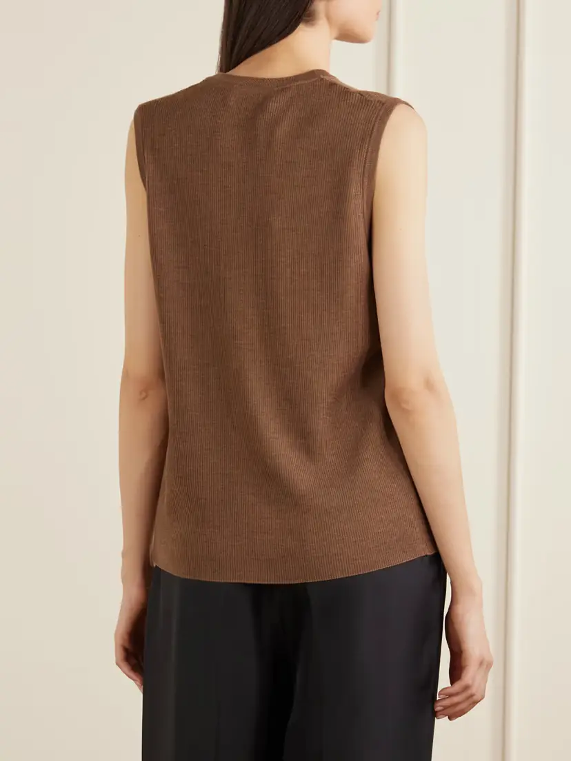 Veronica de Piante Alice Merino Wool Cardigan Vest | Thumbnail 4