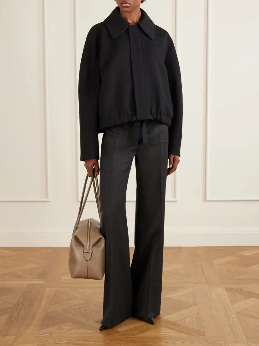 Victoria Beckham Alina Wide-leg Wool Pants | Thumbnail 2