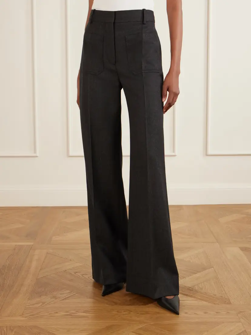 Victoria Beckham Alina Wide-leg Wool Pants | Thumbnail 3
