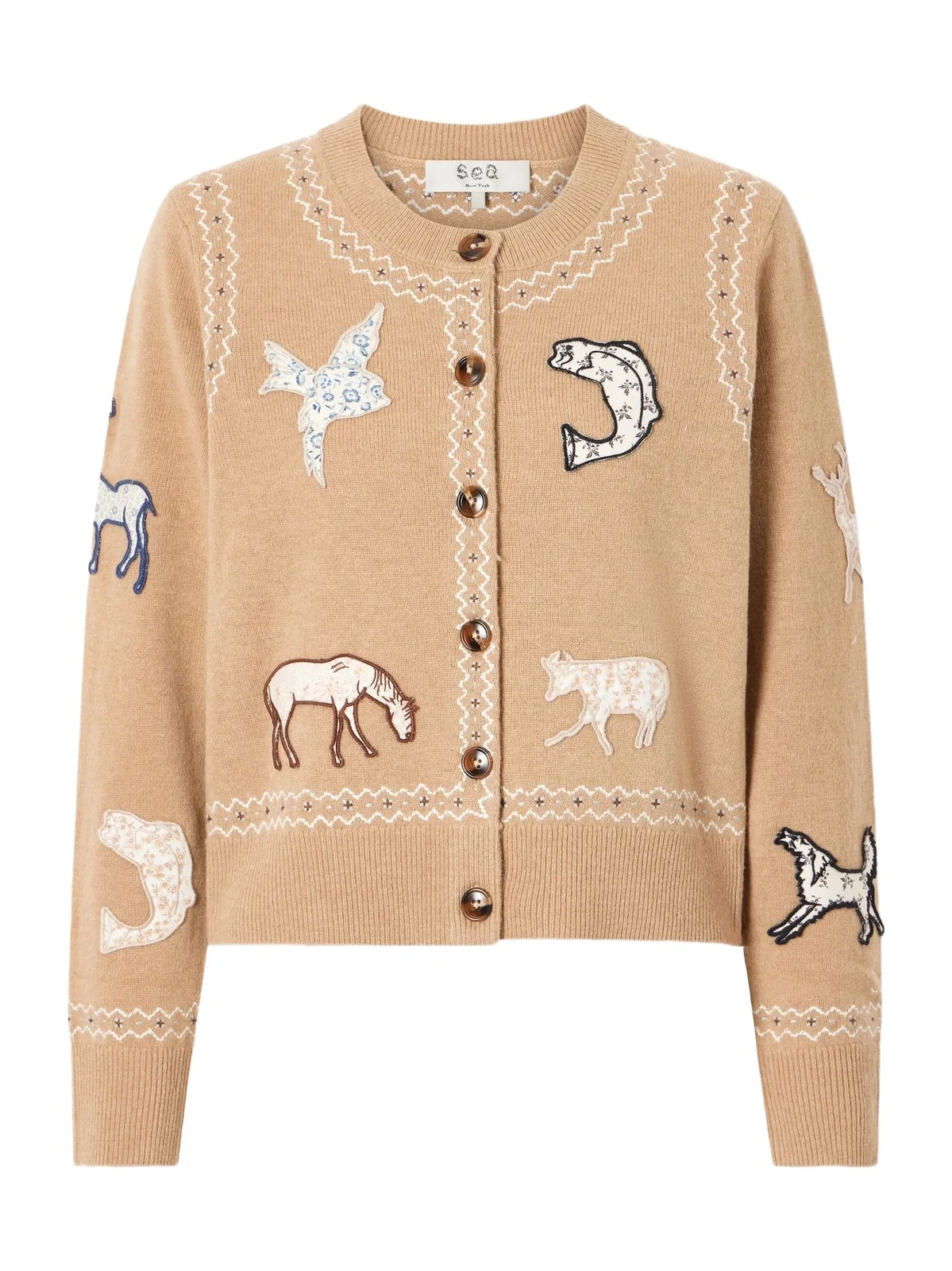 Winslow Appliquéd Wool Cardigan Winslow Appliquéd Wool Cardigan