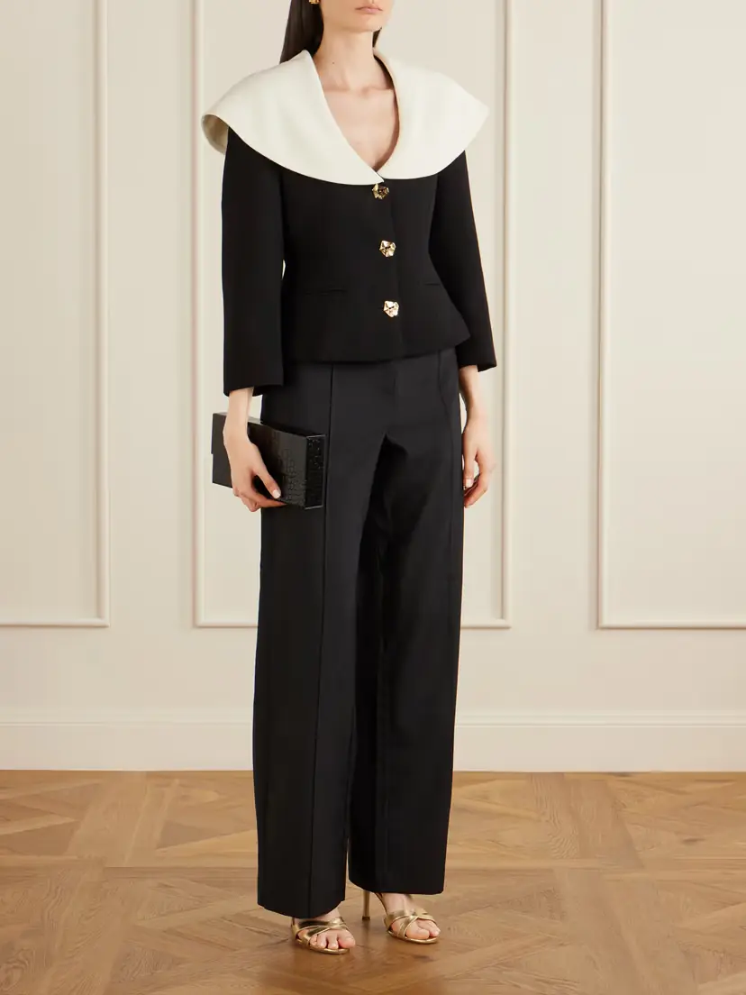 VIOLANTE NESSI Manuela Embellished Wool Jacket | Thumbnail 2