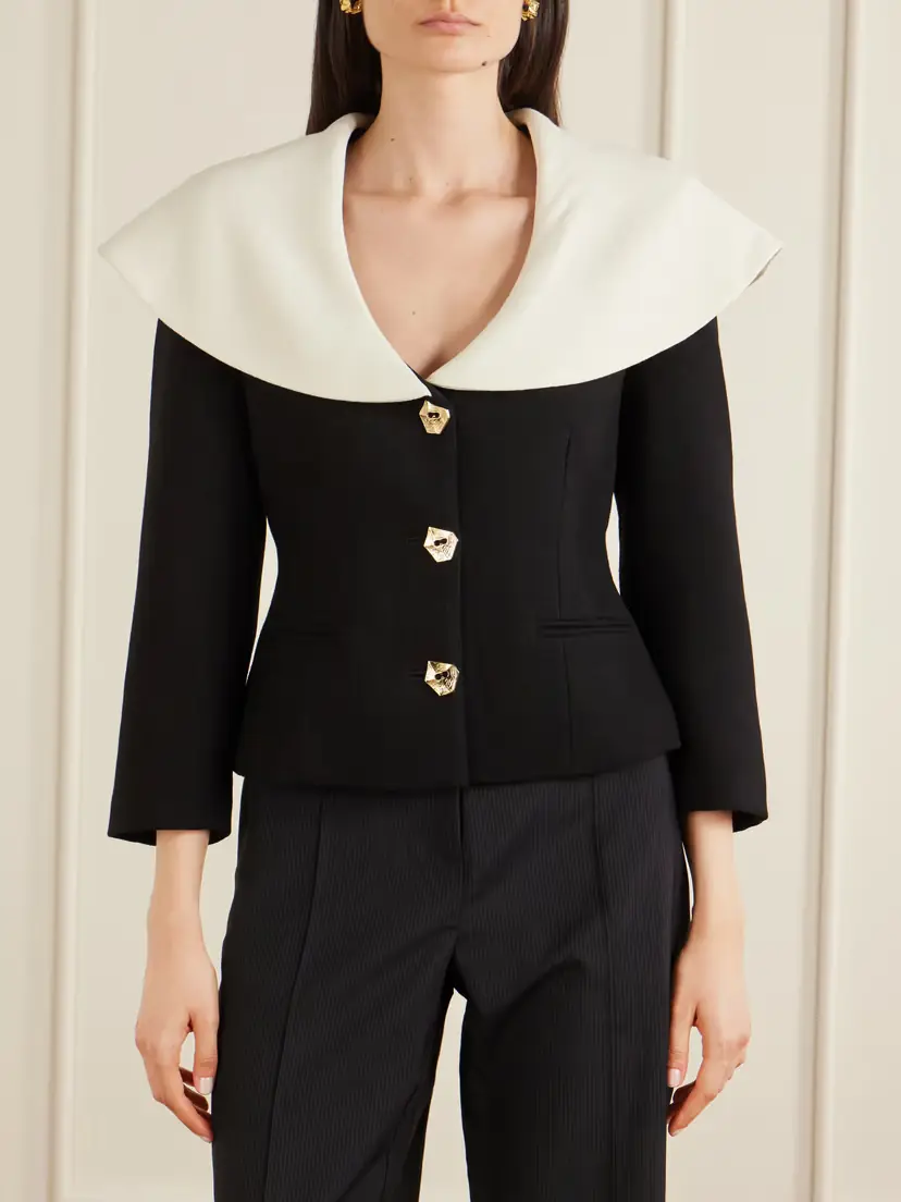 VIOLANTE NESSI Manuela Embellished Wool Jacket | Thumbnail 3