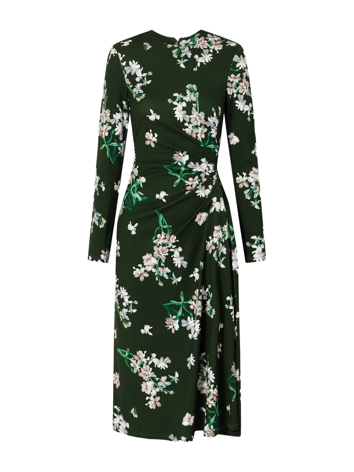 Gathered Floral-print Jersey Midi Dress Gathered Floral-print Jersey Midi Dress