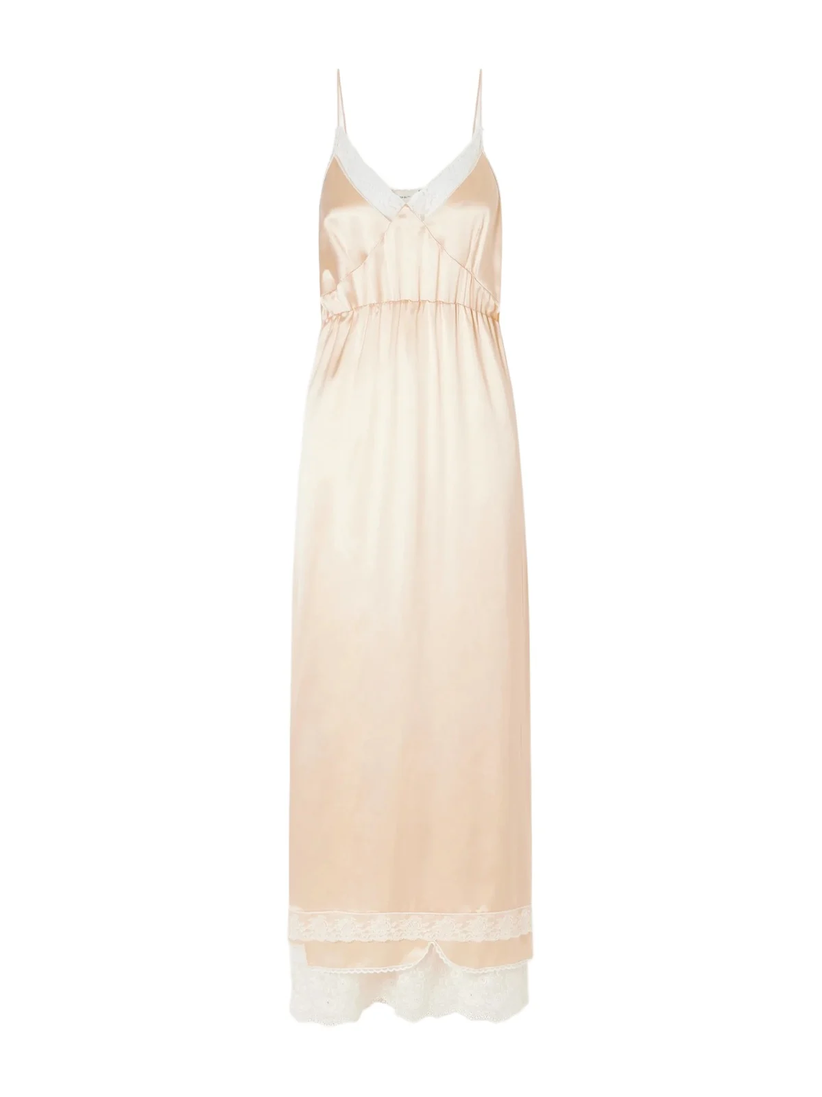 Lace-trimmed Silk Satin Maxi Dress Lace-trimmed Silk Satin Maxi Dress