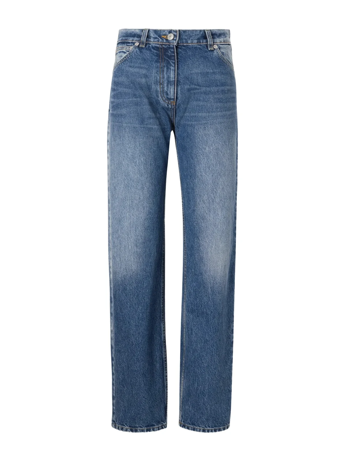 High-rise Straight-leg Boyfriend Jeans
