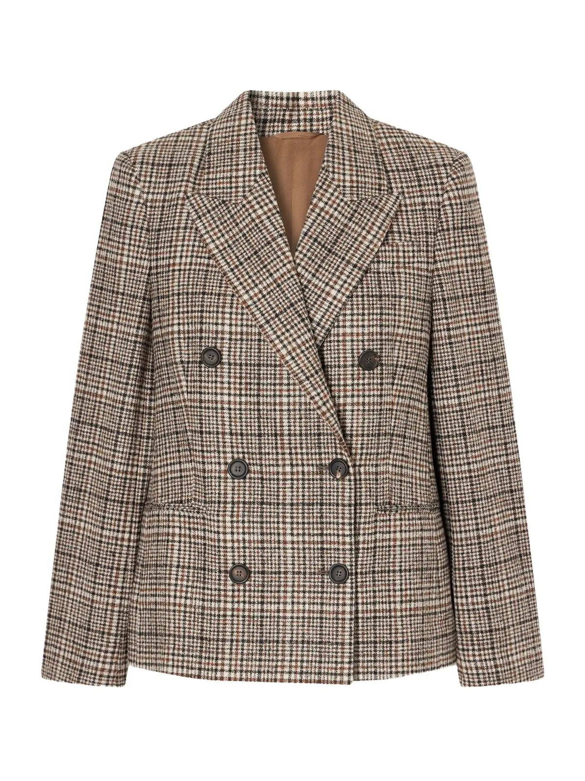 Brunello Cucinelli Checked Wool-blend Blazer