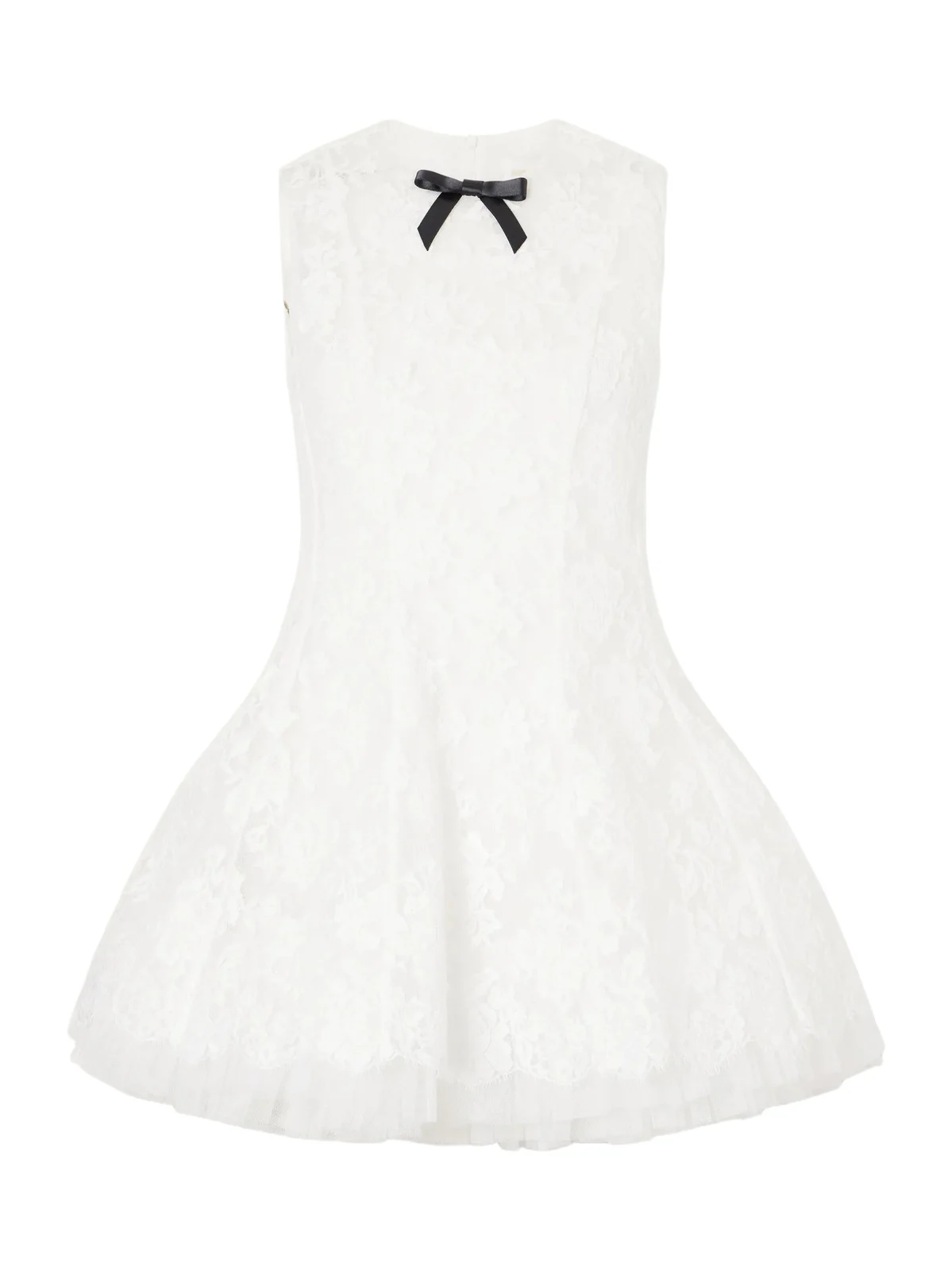 Bow-detailed Cotton-blend Guipure-lace Mini Dress Bow-detailed Cotton-blend Guipure-lace Mini Dress