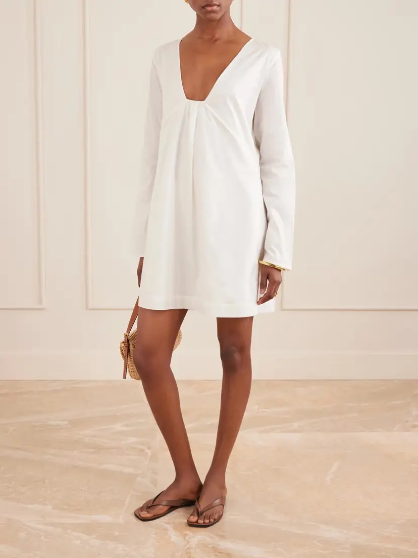 Staud Vivi Paneled Cotton Dress | Thumbnail 2