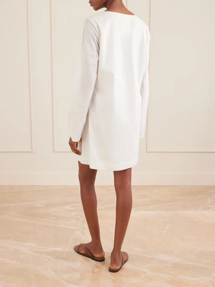 Staud Vivi Paneled Cotton Dress | Thumbnail 3