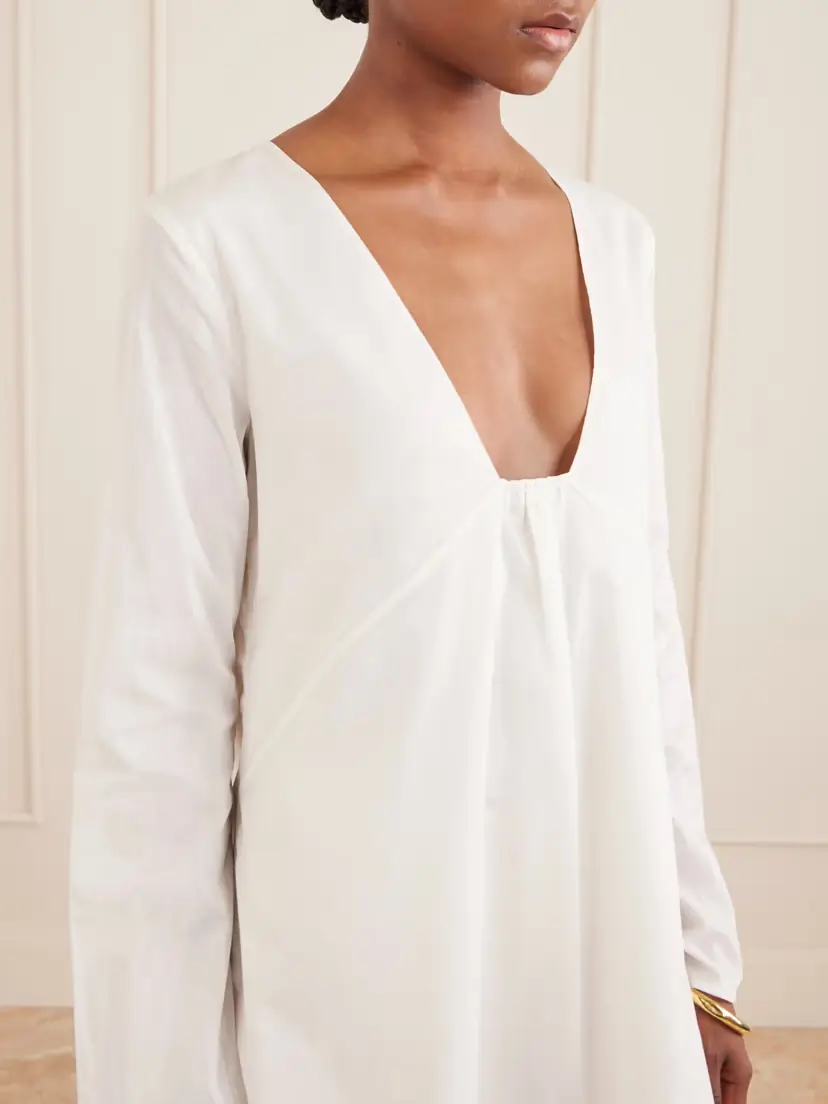 Staud Vivi Paneled Cotton Dress | Thumbnail 4