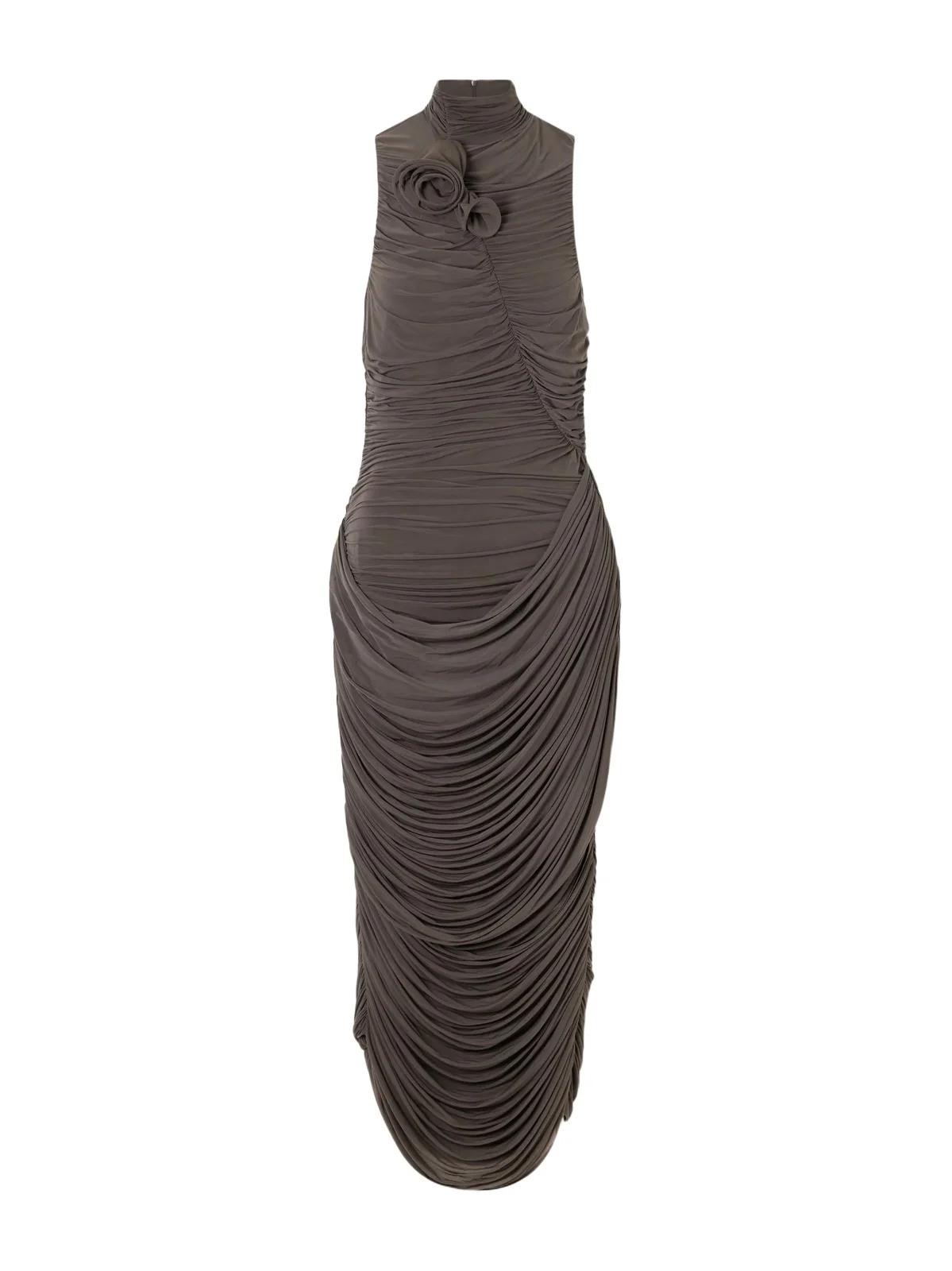 Appliquéd Stretch-jersey Midi Dress