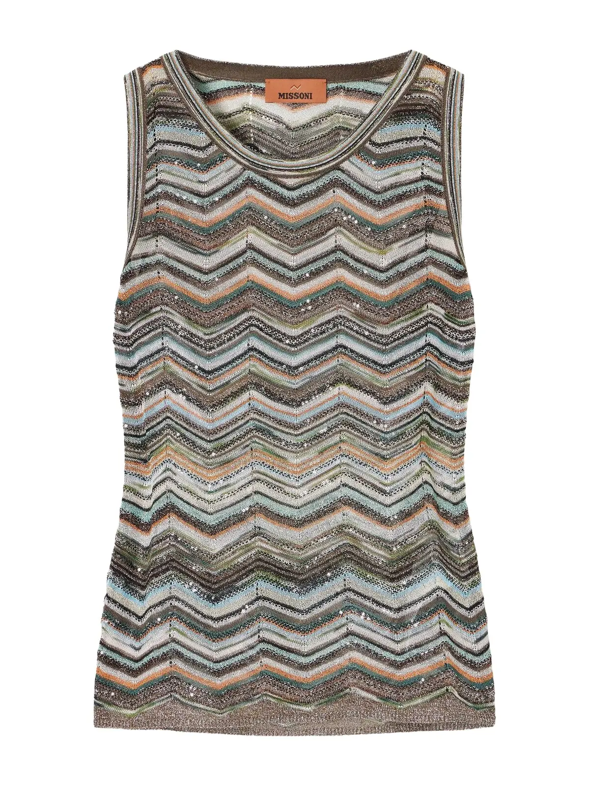 Striped Crochet-knit Tank Striped Crochet-knit Tank