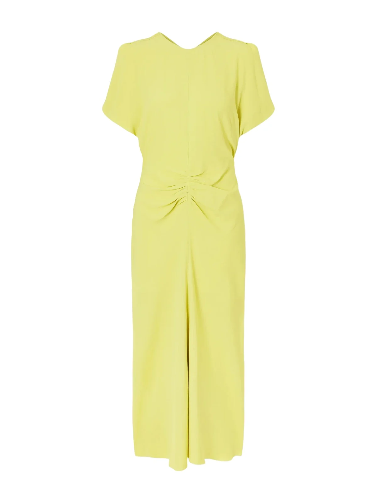 Bela Gathered Satin Midi Dress Bela Gathered Satin Midi Dress