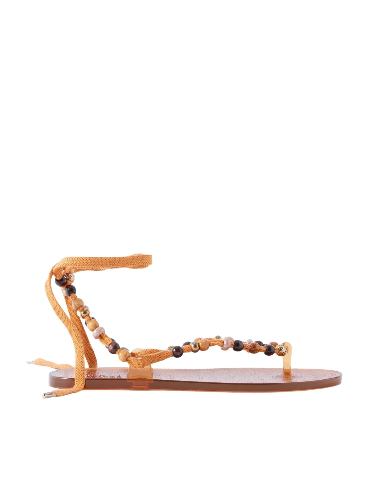Ancient Greek Sandals Esther Bead-embellished Jelly Thong Sandals