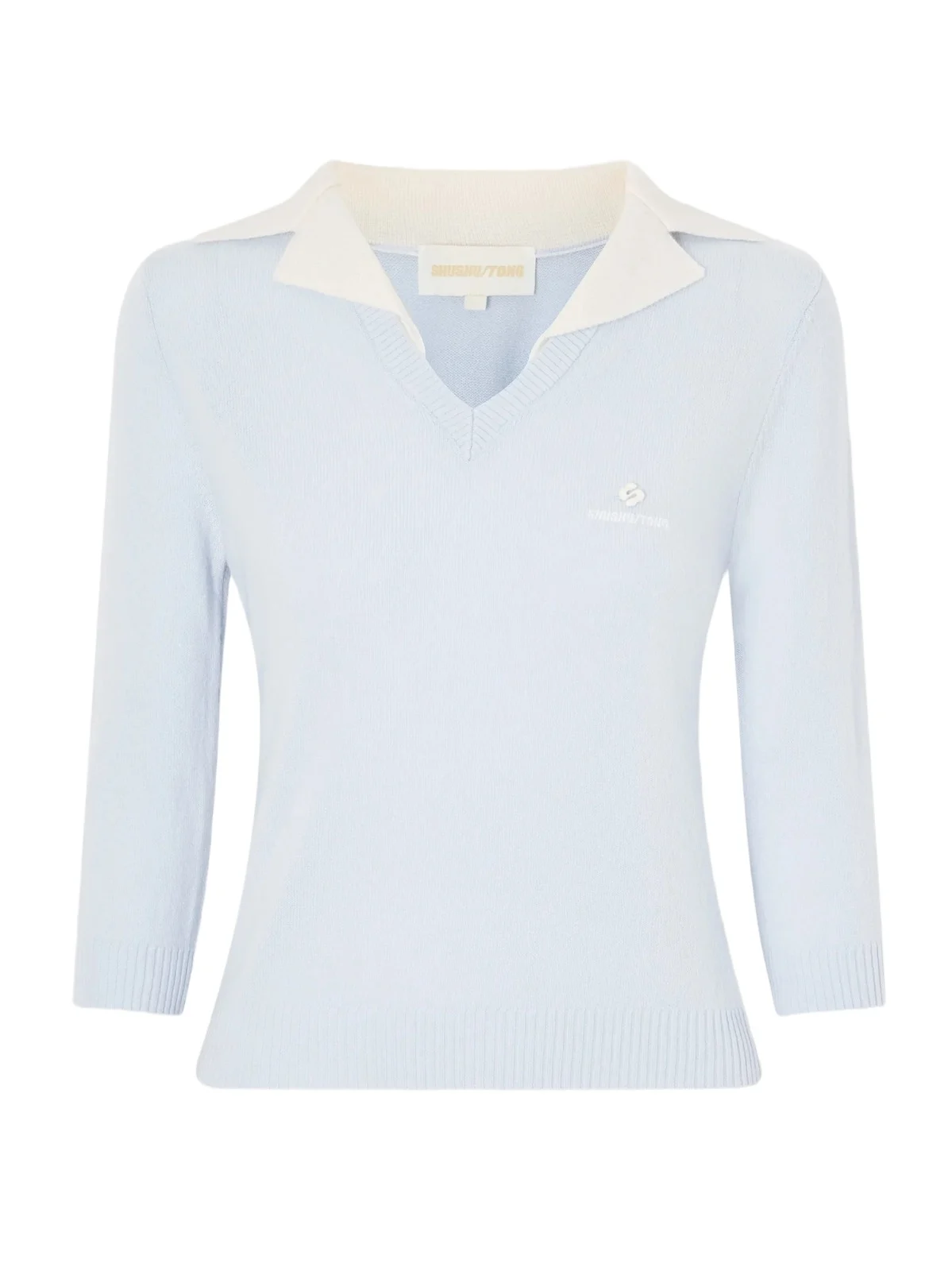 Logo-appliquéd Ribbed Wool Top