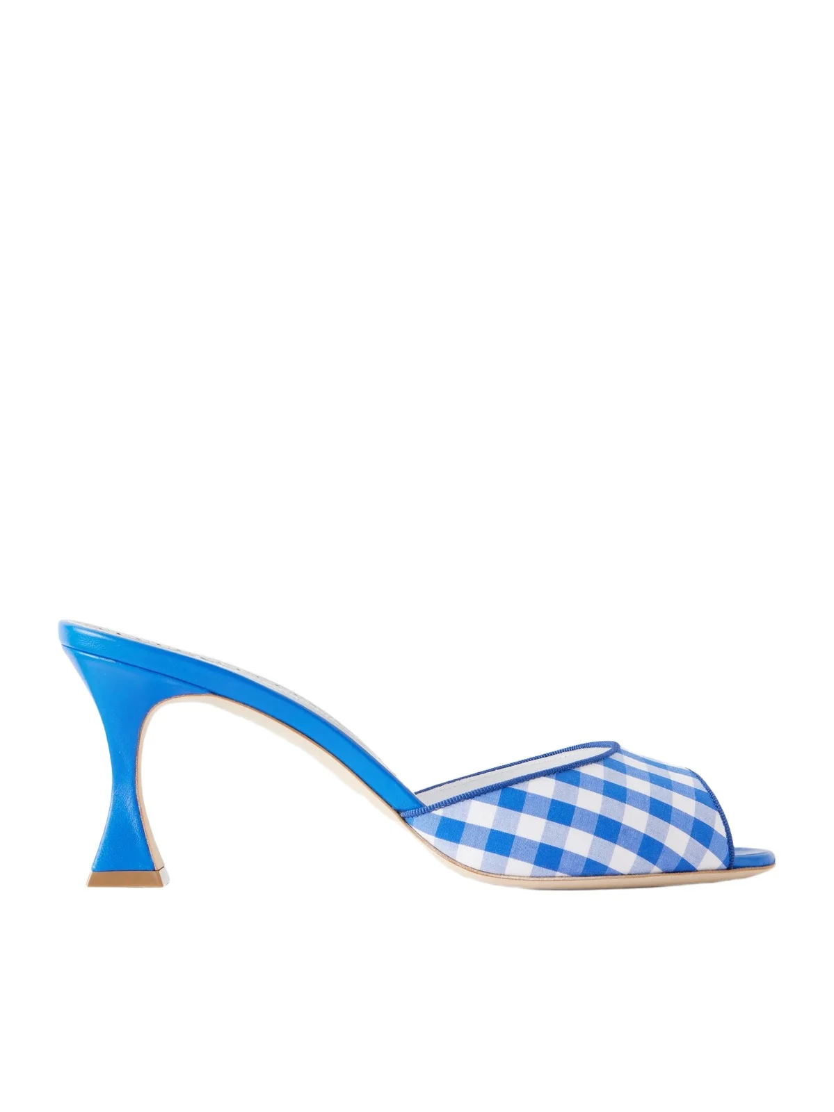 Jadara 70 Checked Woven Mules Jadara 70 Checked Woven Mules