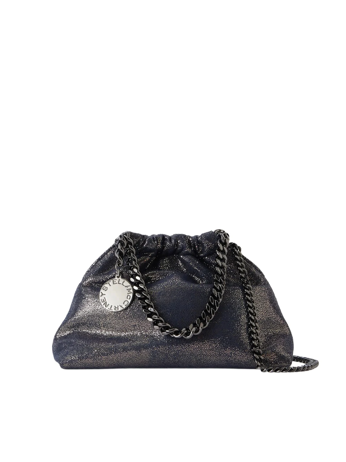 Falabella Mini Metallic Vegetarian Material Top Handle Bag Falabella Mini Metallic Vegetarian Material Top Handle Bag