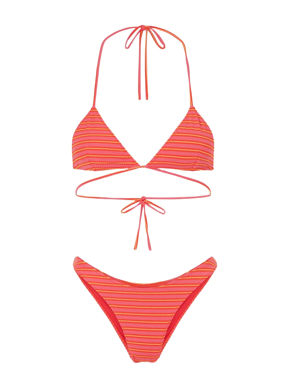Lido Striped Triangle Bikini